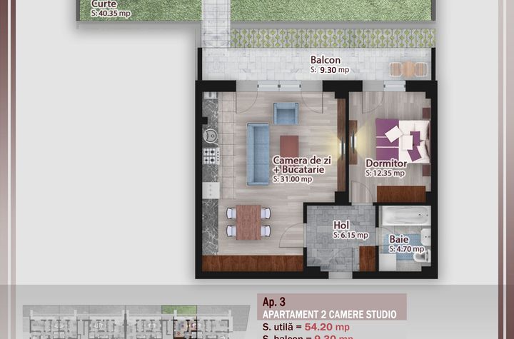 Studio Modern – Confort și Funcționalitate, Pallady 1 Decembrie anunturi imobiliare Bucuresti