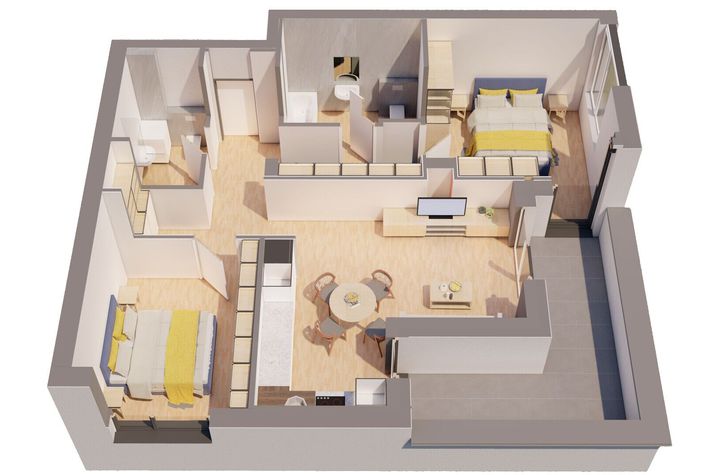 Penthouse NOU 3 camere - ARED LANGA AFI - direct de la dezvoltator anunturi imobiliare Arad