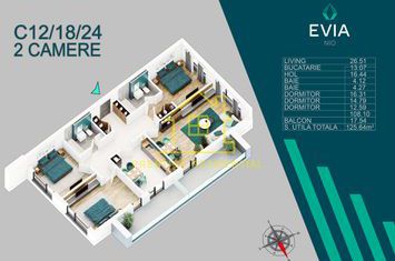 4Cam/ 126mp/ Premium/ Balcon/ Titan-Pallady/ P+3 anunturi imobiliare Bucuresti