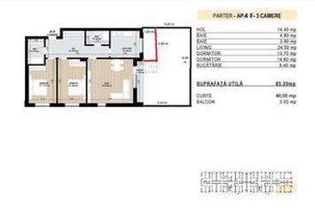 ROND OMV PIPERA - MILUNA RESIDENCE - APARTAMENT 3 CAMERE UNIC CU GRADINA anunturi imobiliare Bucuresti