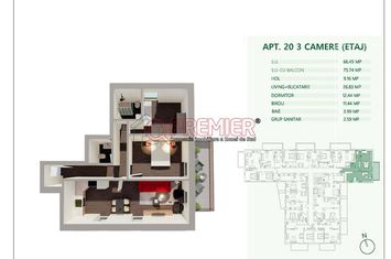 Mihai Bravu - Splaiul Unirii vanzare apartament 3 camere anunturi imobiliare Bucuresti