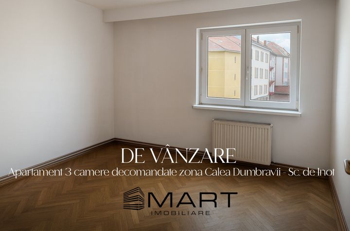 Apartament 3 camere de vanzare CALEA DUMBRAVII - Sibiu anunturi imobiliare Sibiu