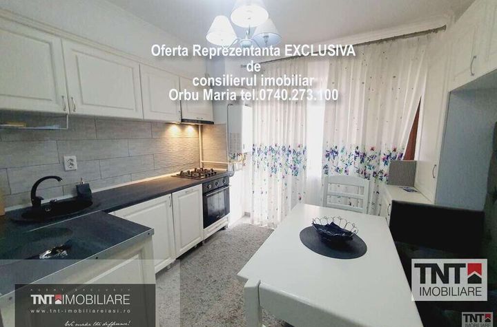 Apartament 2 camere de inchiriat bloc nou + loc de parcare zona Bucium-Lidl anunturi imobiliare Iasi