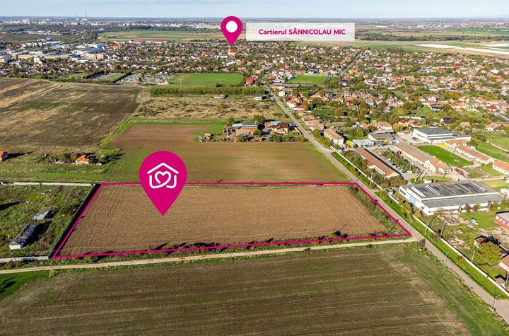 Teren de case în Sânnicolau Mic la 25 eur/mp anunturi imobiliare Arad