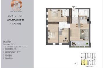 Apartament 15 (C1) de vânzare în Câmpina anunturi imobiliare Prahova