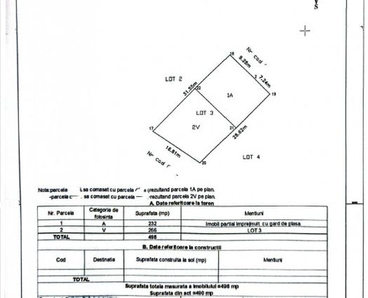 Teren Ciurbesti, 498 mp