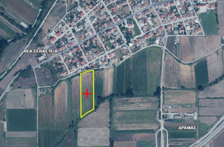 Teren construibil 9866 mp în Nea Sevasteia, Drama anunturi imobiliare Grecia