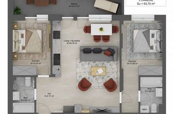 Apartament 3 camere de vanzare MIHAI VITEAZU - Sibiu anunturi imobiliare Sibiu