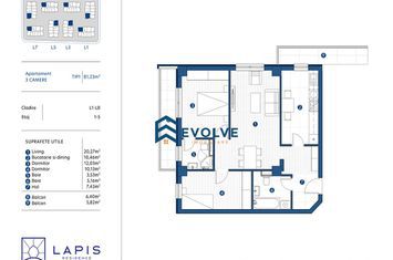 Apartament 3 camere de vanzare GALATA - Iasi anunturi imobiliare Iasi