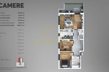 3 Camere decomandat cu mutare imediata Grand Arena anunturi imobiliare Bucuresti