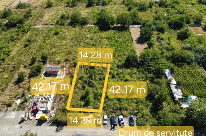 Teren Popesti-Leordeni - Intravilan - 602 mp - deschidere 14 m - drum de servitute anunturi imobiliare Bucuresti