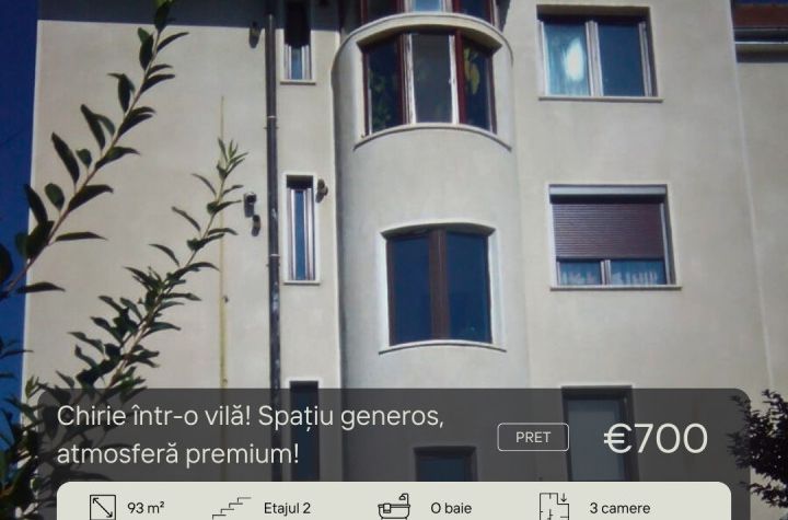 Apartament 3 camere de inchiriat SARARIE - Iasi anunturi imobiliare Iasi