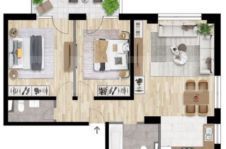 Apartament 3 camere de vanzare CLUJ-NAPOCA - Cluj anunturi imobiliare Cluj