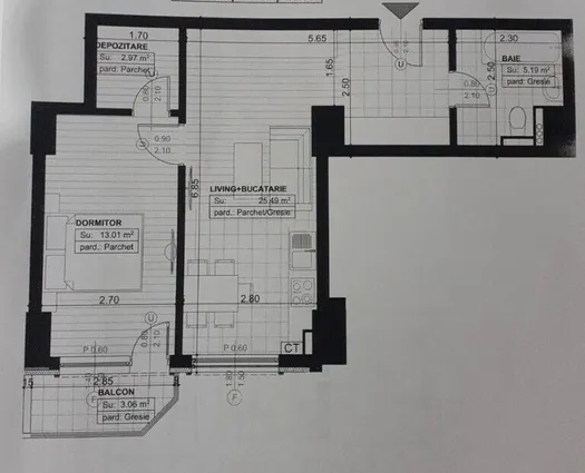 Apartament 2 camere Copou, 51 mp