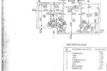 Apartament 3 camere 58,32 mp Aleea Muncii, Motru, jud.Gorj anunturi imobiliare Gorj