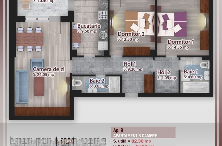 Ofertă Promo – 3 Camere Spațios cu Terasă – Direct Dezvoltator anunturi imobiliare Bucuresti