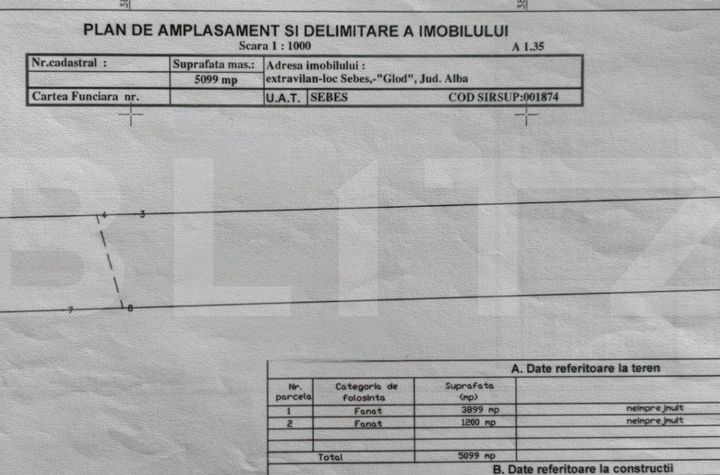 Teren de vanzare SEBES - Alba anunturi imobiliare Alba