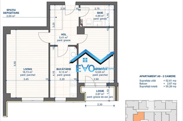 Apartament 2 camere de vanzare CUG - Iasi anunturi imobiliare Iasi