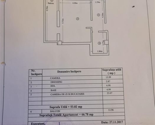 Apartament 2 camere Pacurari, 54 mp