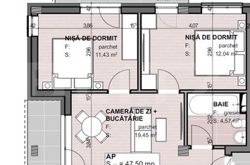 Apartament 3 camere de vanzare APAHIDA - Cluj anunturi imobiliare Cluj
