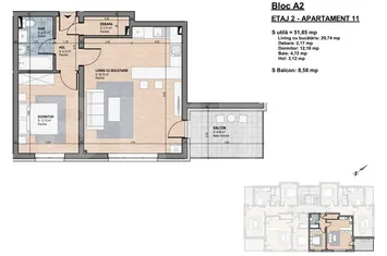 Apartament 2 camere de vanzare GHERLA - Cluj anunturi imobiliare Cluj
