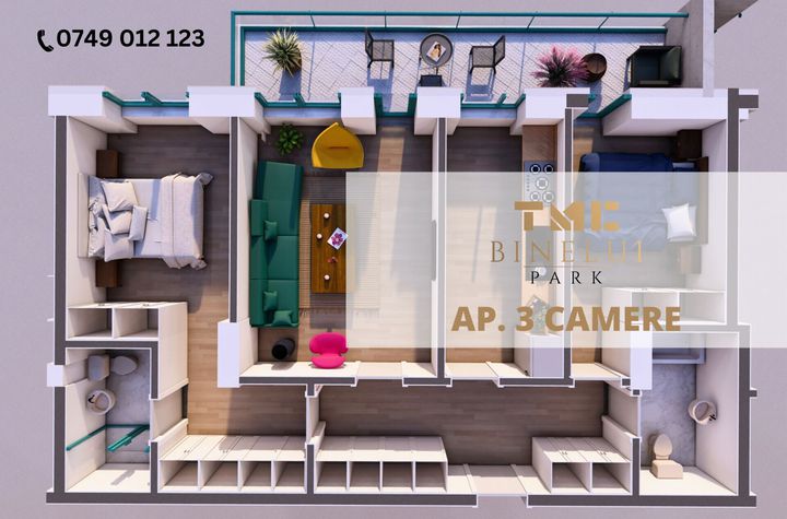 Apartament 3 camere, in apropiere de Parcul Arghezi, sector 4 anunturi imobiliare Bucuresti