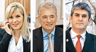 Miniştrii lui Boc le oferă românilor cursuri de supravieţuire. ECONOMII- Videanu: "totul în RON!" CREDITE- Udrea: Sper să-l plătesc. Valorific investiţiile imobiliare