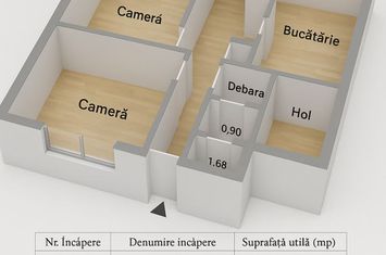 Apartament 2 camere de vanzare IASI - Iasi anunturi imobiliare Iasi