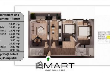 Apartament 3 camere de vanzare TRACTORU - Brasov anunturi imobiliare Brasov