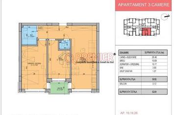 Primaria Popesti Leordeni - 3 camere - Bloc Nou tip boutique anunturi imobiliare Bucuresti