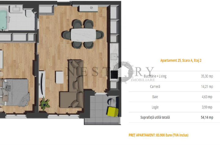 Apartament 2 camere de vanzare MANASTUR - Cluj anunturi imobiliare Cluj