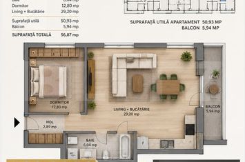 Garsonieră de vanzare NOUA - Brasov anunturi imobiliare Brasov