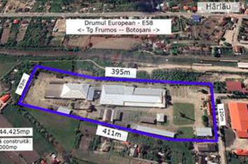 Spațiu industrial 4.4Ha Teren și 15.000mpc - Zona Industrială - Hârlău anunturi imobiliare Iasi
