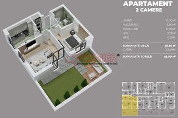 Sos Oltenitei - Parc Laurentiu Raiciu - 2 camere cu 33mp curte anunturi imobiliare Bucuresti