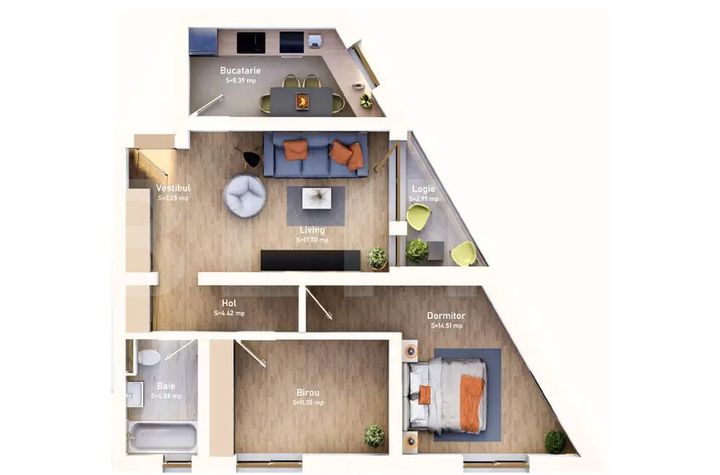 Apartament 3 camere de vanzare MEHALA - Timis anunturi imobiliare Timis