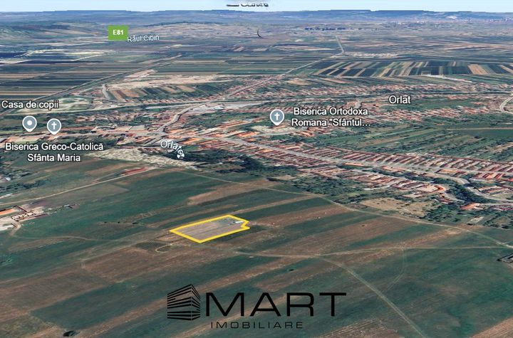 Teren de vanzare ORLAT - Sibiu anunturi imobiliare Sibiu