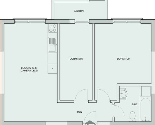 Apartament 3 camere Sibiu, 68 mp