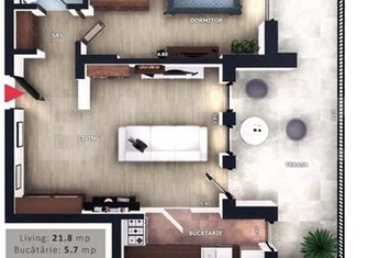 Apartament 2 camere de vanzare FLORESTI - Cluj anunturi imobiliare Cluj