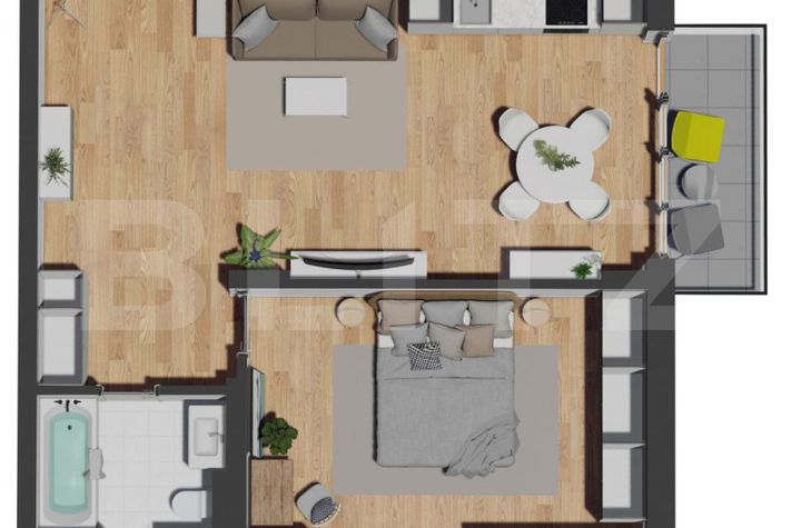Apartament 2 camere de vanzare FLORESTI - Cluj anunturi imobiliare Cluj