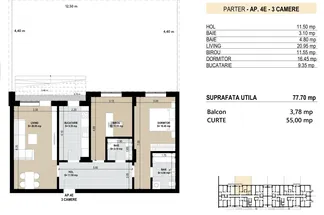 Apartament 3 camere de vânzare Bucuresti - Pipera