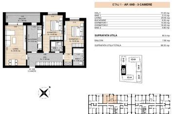 Rond OMV - Pipera - 3 camere - Faza 2 - Miluna Residence anunturi imobiliare Bucuresti
