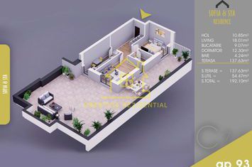 Metrou - Pallady- Titan - Ap. 2 Cam cu TERASA 192 mp - Finalizat- cu Bonus loc de parcare anunturi imobiliare Bucuresti