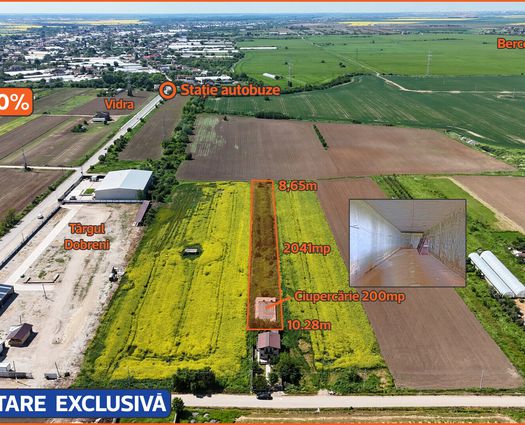 Teren Intravilan Vidra, 2041 mp