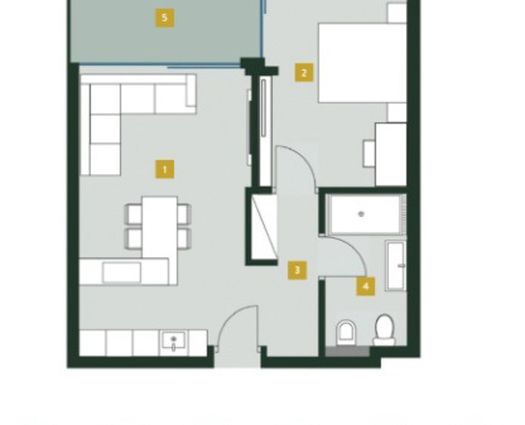 Apartament 2 camere Sibiu, 53 mp