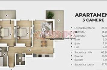 Apartament 3 camere de vanzare LEORDENI - ZONA NOUA - Bucuresti anunturi imobiliare Bucuresti