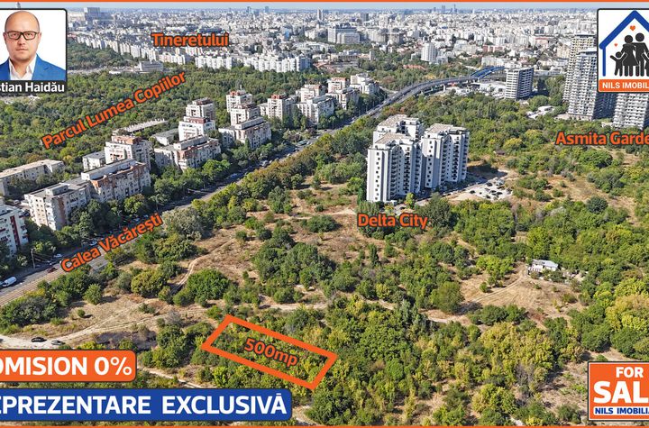 Teren 500mp (12x42) | Calea Vacaresti | POT: 70%-80% | CUT: 4.5 anunturi imobiliare Bucuresti