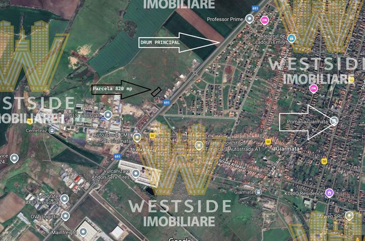Parcela de vanzare in Giarmata anunturi imobiliare Timis