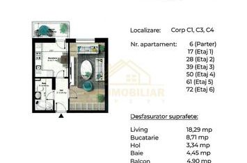 PROMOTIE GARSONIERA 39.69 MP-PASARELA BERCENI anunturi imobiliare Bucuresti