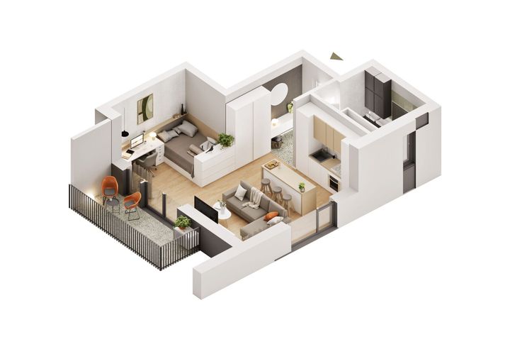 Apartament cu 1,5 camere în zona Confecții anunturi imobiliare Arad