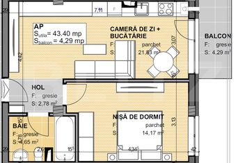 Apartament 2 camere de vanzare APAHIDA - Cluj anunturi imobiliare Cluj
